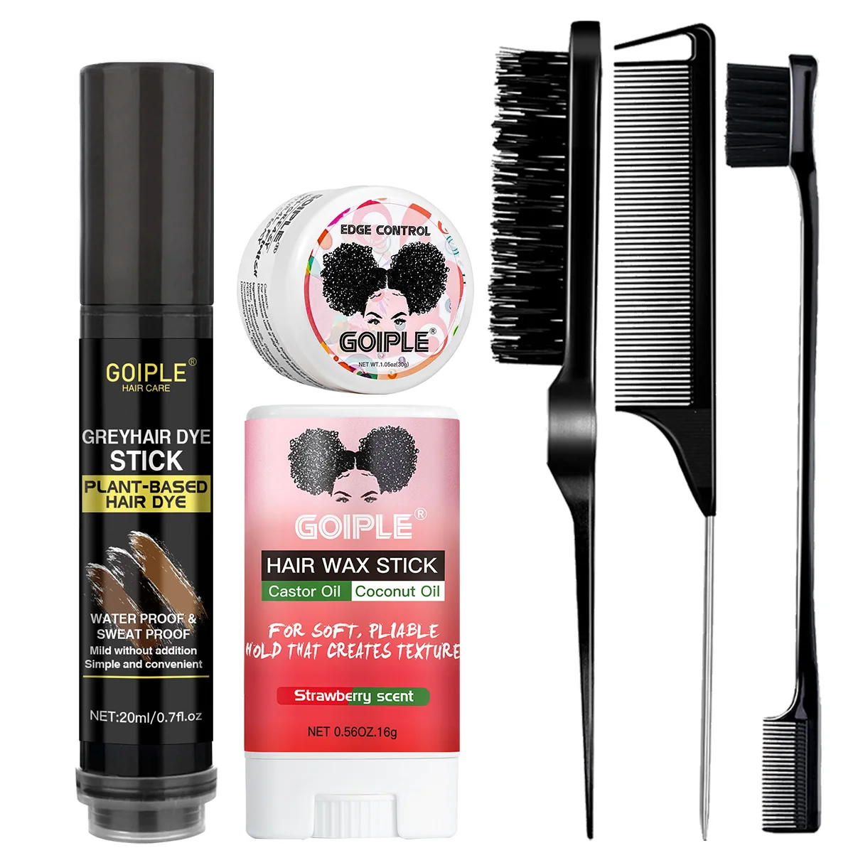 Gray Hair Dye Stick Fast Coloring & Natural Looking,Cover Gray Hair Immediately Leaves No Stains or Sticky Residue After Drying