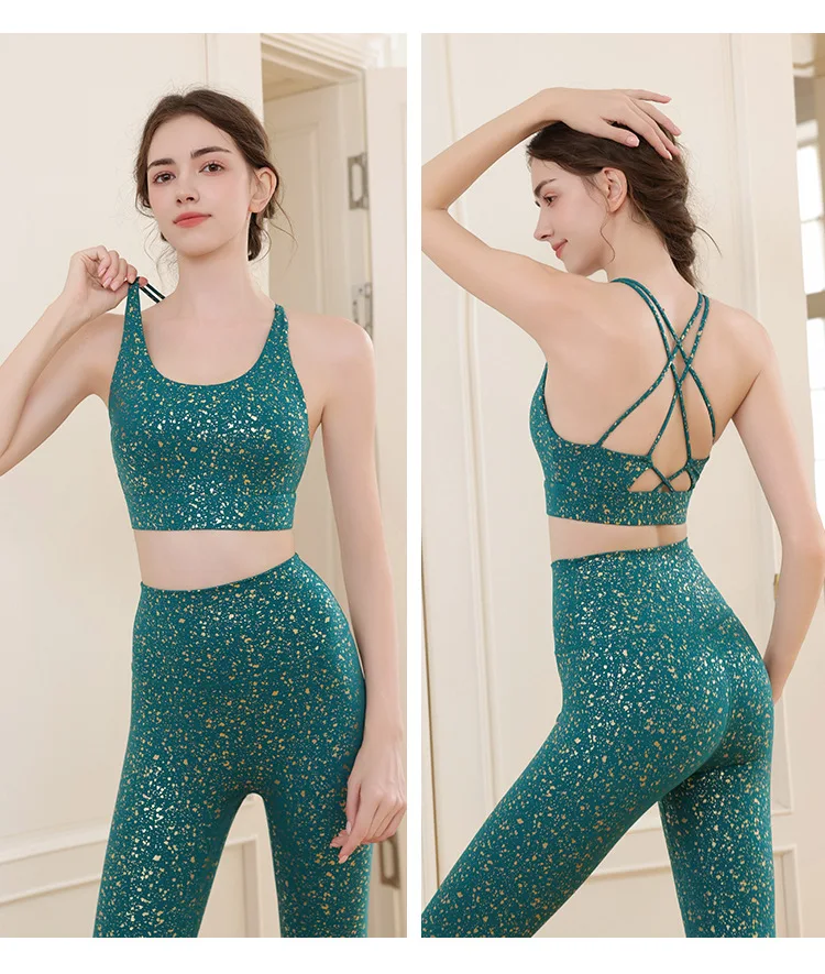 

New Summer Thin Pilates Tank Top Set for Women's Sports, Fitness, Beauty Back, and Advanced Sense, Hip Lifting Tight Pants Set