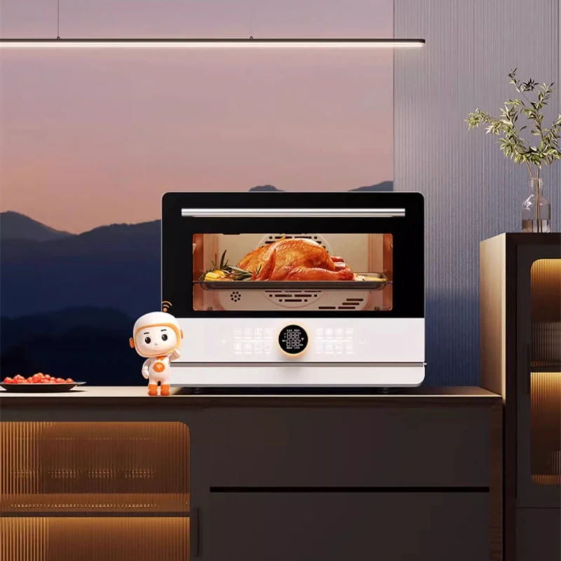 Desktop All-in-one Machine Smart Electric Oven Household Steaming and Baking Air Fryer Forno Pizza Home Appliance Horno