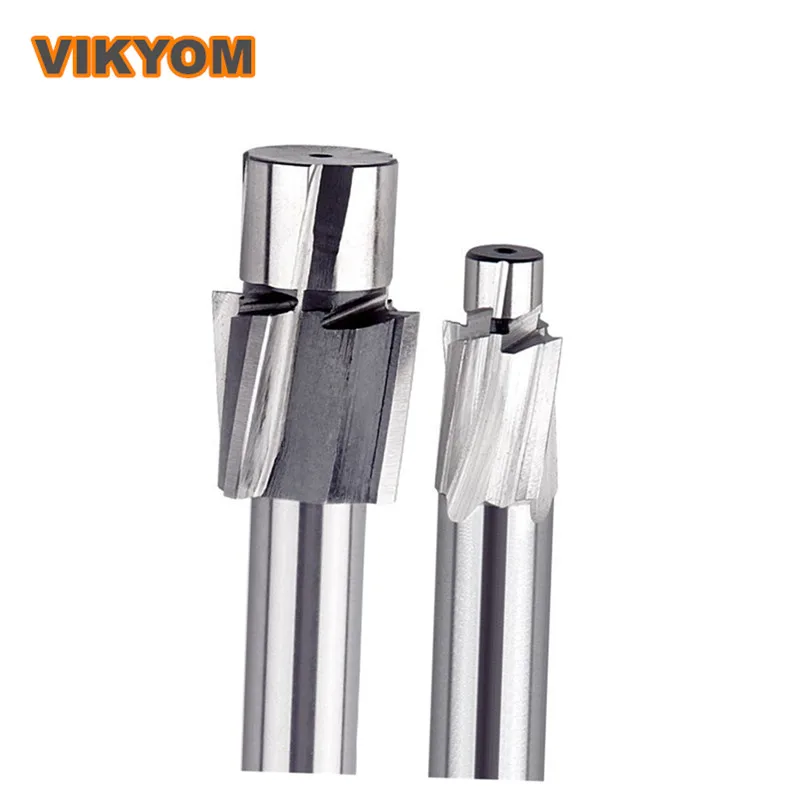 3 Pieces M12 M14 M16 M18 M20 4 Flute HSS Countersunk Milling Cutter Hardened And Fully Ground Round Shank