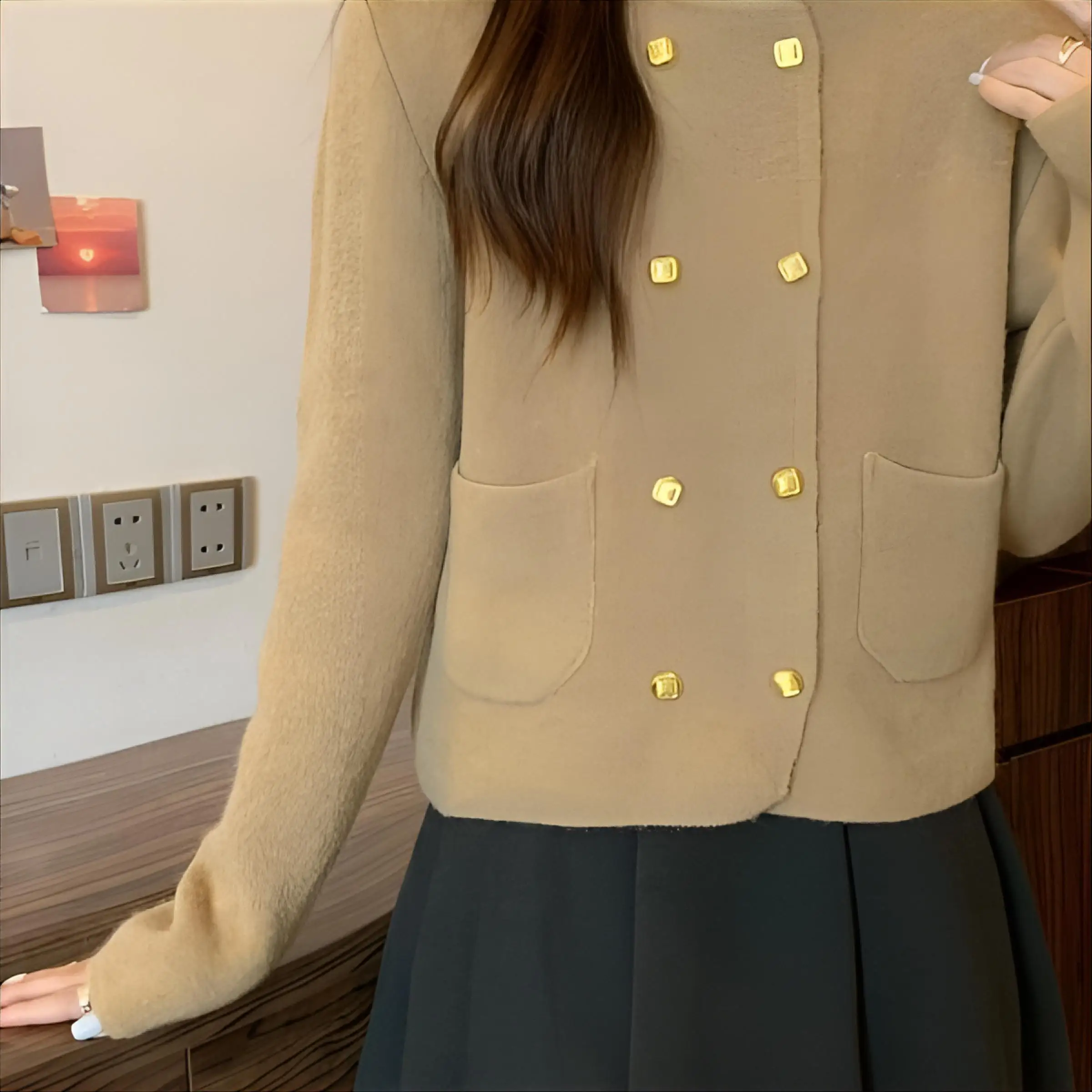 

Tweed Jacket Blue Womens Spring Soccer Sporting Basketball Recreation Competition Stretch Cleanfit Wicking Dryfit Athletic Daily