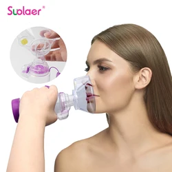 Buffer Inhale Chamber Automizer Spacer Mist Storage Compressor Nebulizer Tank Aerochamber & Mask Cup Mouthpiece For Child Adult