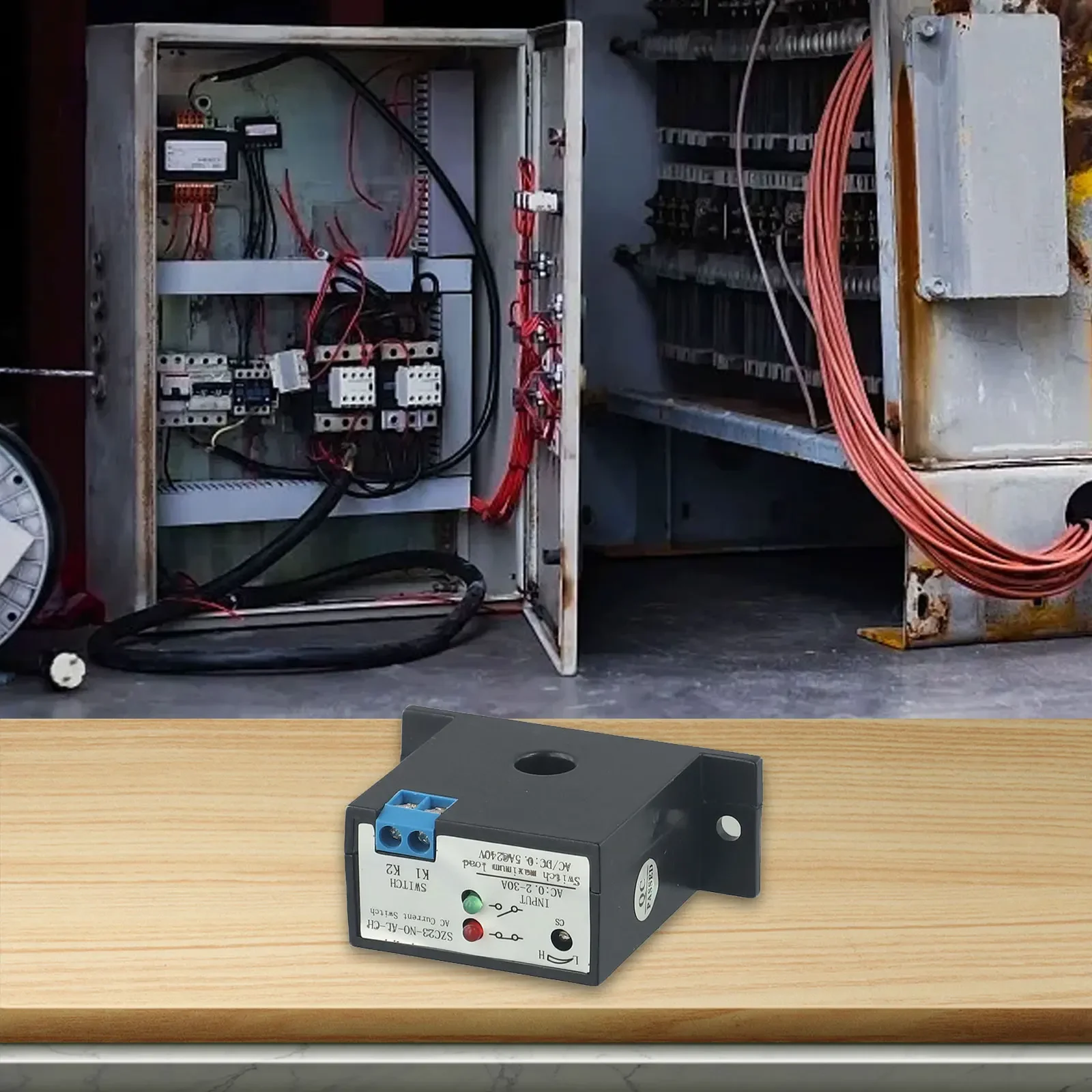 AC 0.2-30A Current Sensing Switch SZC23-No-AL-CH Current Sensing Switch With Potentiometer Power Tools Accessories ﻿