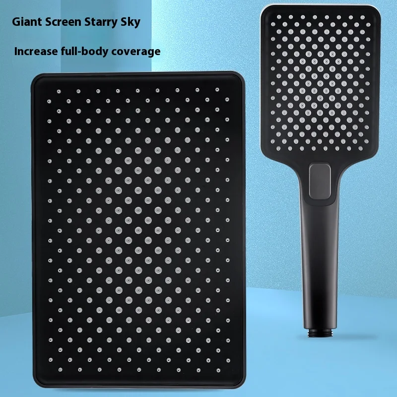 High Pressure Pressurized Shower Head | Water Saving 3-Mode Spray, Water Heater Compatible for Home Bathroom Bathing