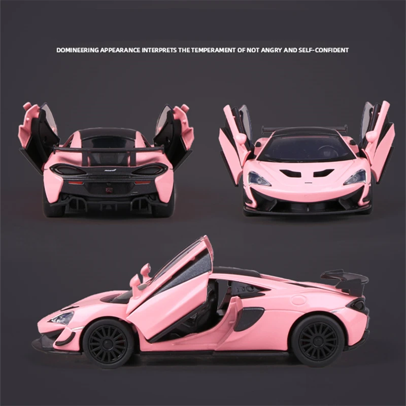 1:32 McLaren 570S Alloy Sports Car Model Diecasts Metal Toy Vehicles Car Model Simulation Sound Light Collection Toys Gift