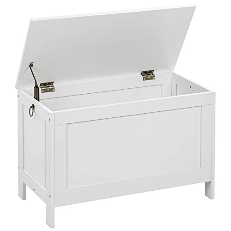 

Ящик для игрушек в ретро-стиле под дерево, с сейфом для хранения, скамья-тумба для прихожей, выдерживает до 100 кг, 76,5 x 39,9 x 48,1 см