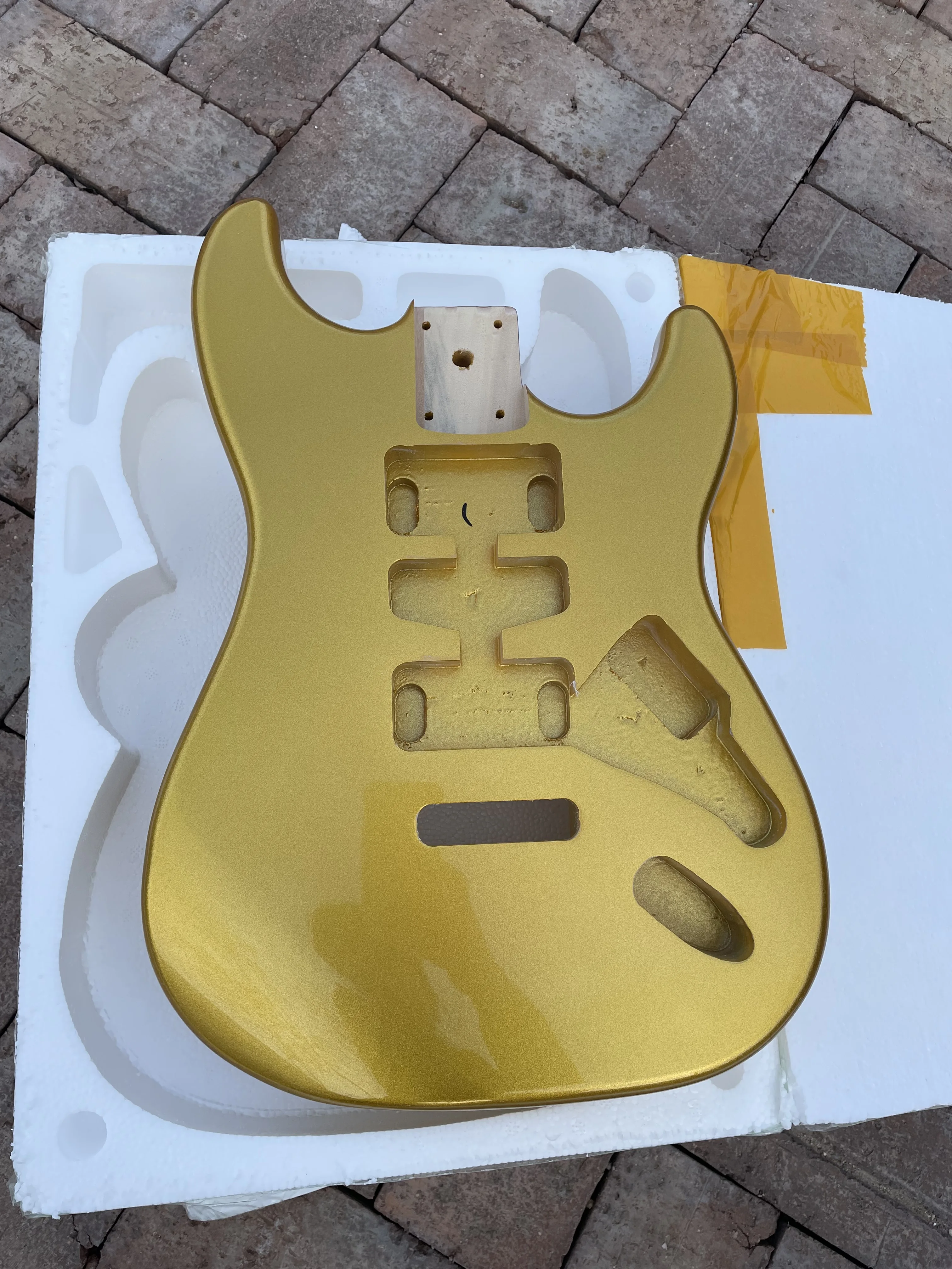 Electric Guitar Barrel Replacement Part, Poplar Wood Body, Glossy Color, DIY Custom Guitarra for HSH Pickup