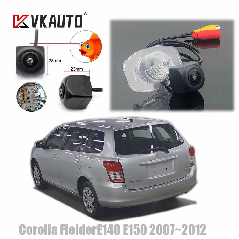 

VKAUTO Fish Eye Rear View Camera For Toyota Corolla Fielder Corolla X E140 E150 2007~2012 CCD HD Backup Reverse Parking Camera