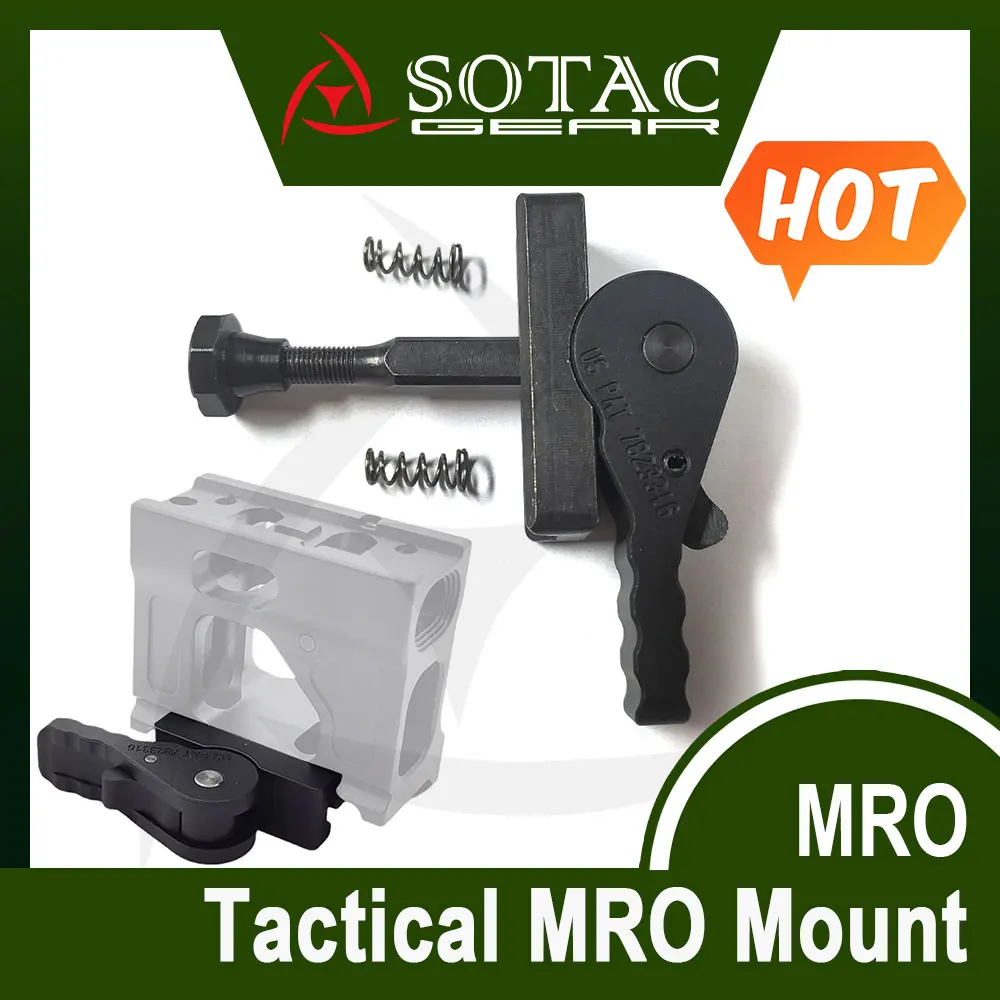 SOTAC Metal MRO FAST QD Lever Mount Optic Reflex Red Dot Sight Scope Mount Plate