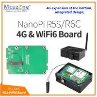 NanoPi R5S LTS/R6C_4G & WiFi6 Board,RK3568B2, 4GB DDR and 32GB emmc, 2.5G ethernet*2,MT7922(wifi6) and 4G LTE driver free