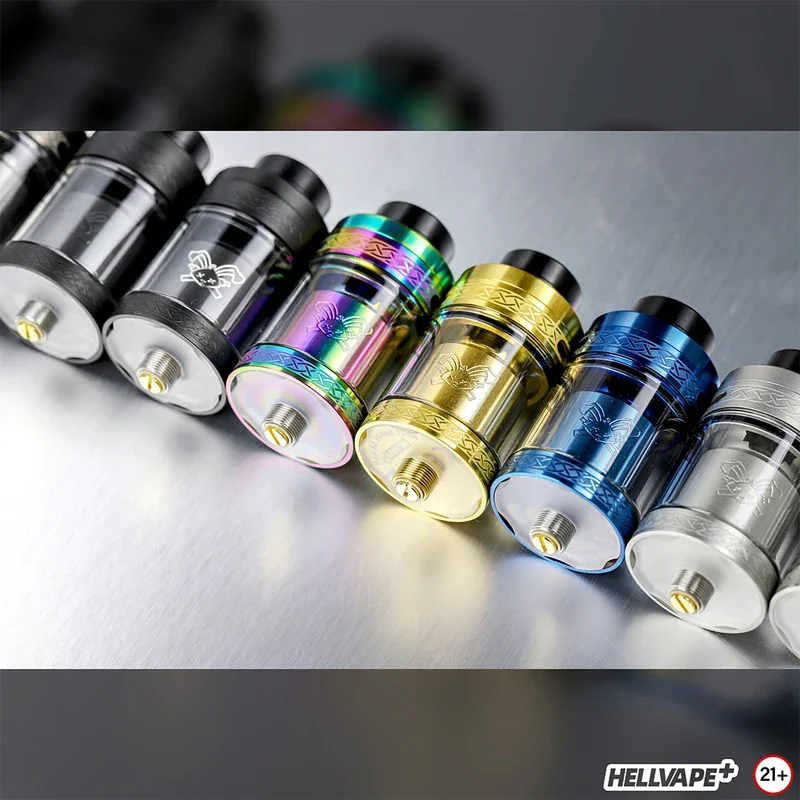 Original Hellvape Dead Rabbit V2 RTA Tank 5ml Push-style Refilling Atomizer Rabbit Ear Deck 25mm DIY Atomizer For 510 Box Mod