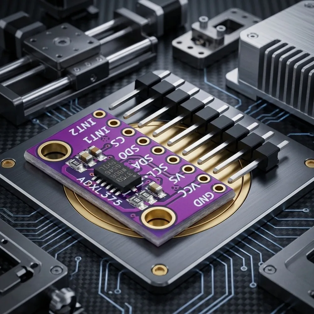 ADXL375 3-Axis Accelerometer Module Designed for High-G Applications Including Shock Testing and Drop Detection Systems