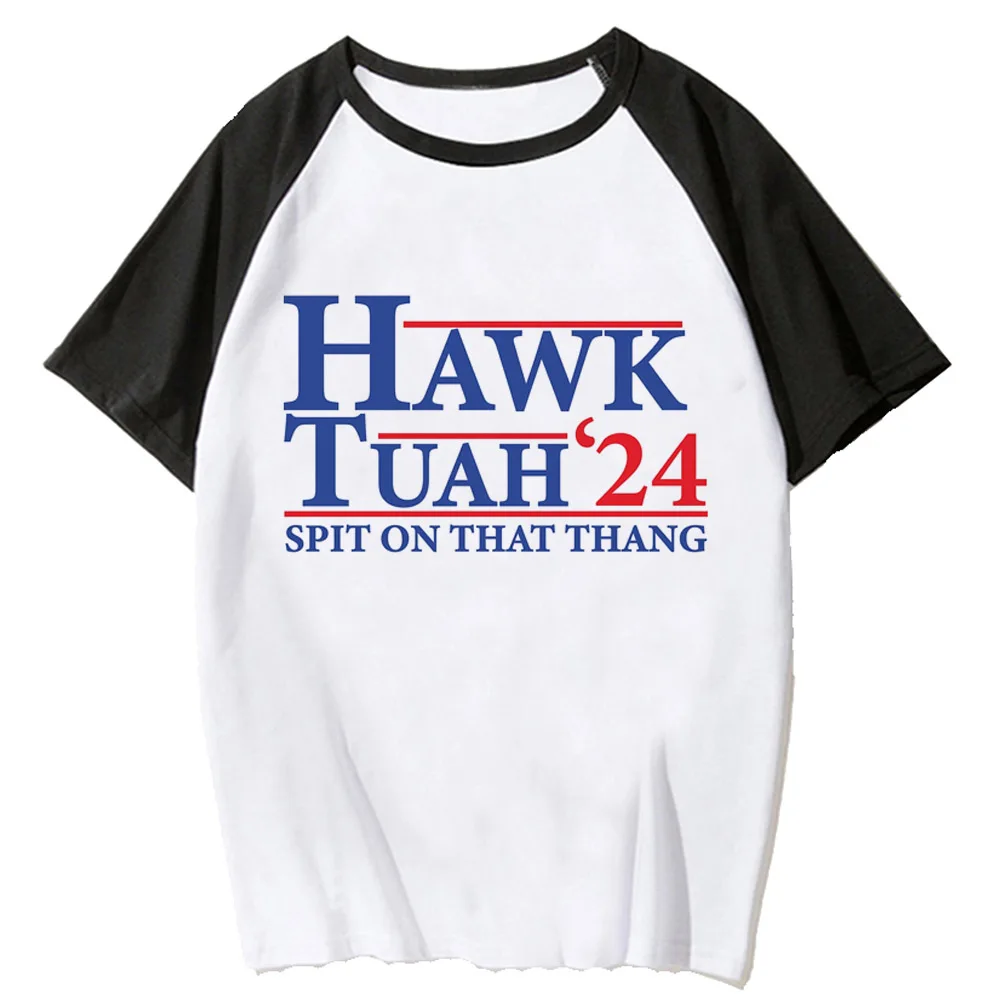 

Hawk Tuah tshirt women summer manga funny t-shirts female funny clothing