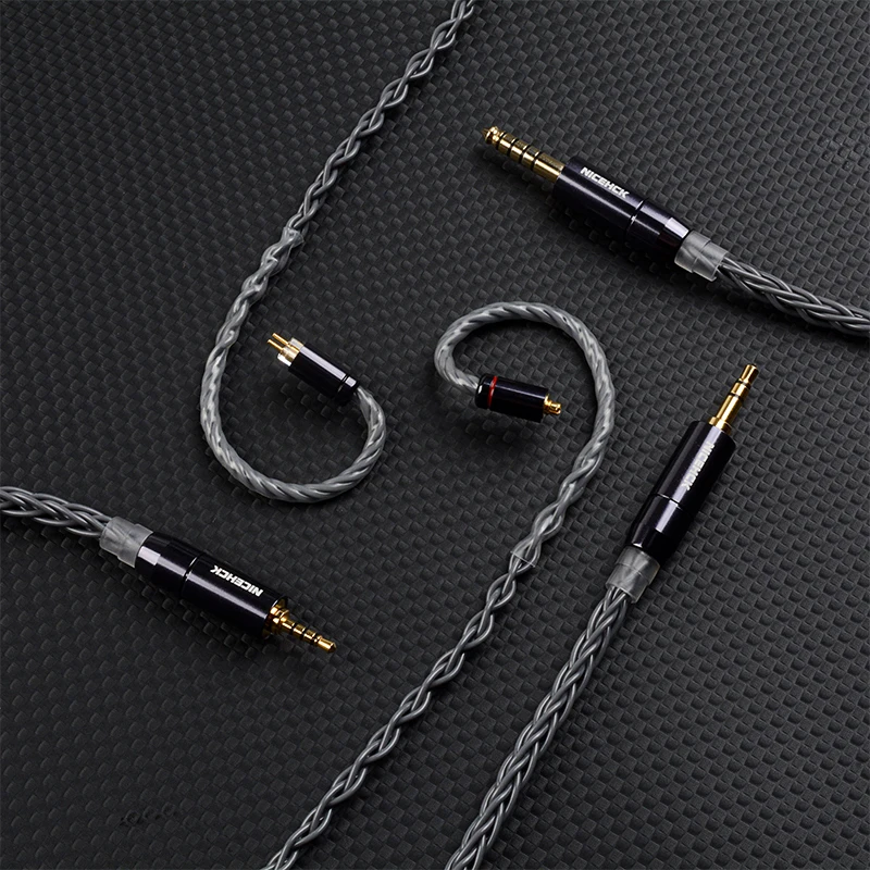 NICEHCK GreyCloud 8 Strands 6N Silver Coated Oxygen Disconnected Copper Conductor HiFi Upgrade Cable for NX8Ti Tears NX7MK4 IEM image 3