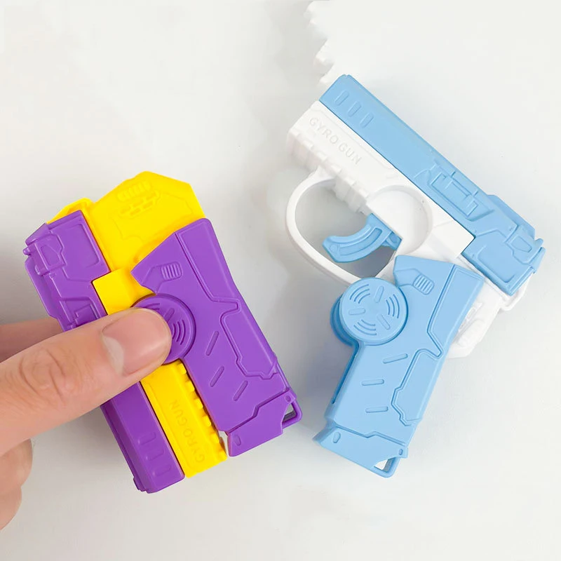 Novelty Funny Fingertip Spin Rifle Fingertip Toy Creative Mini Pistol Kiids Stress Relief Fun cool Gifts Decompression Rollers