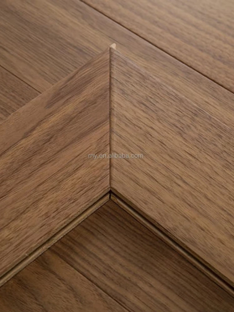 天然黒クルミのヘリンボーン/フィッシュボーンフローリングのホテル装飾のカスタマイズバージョン