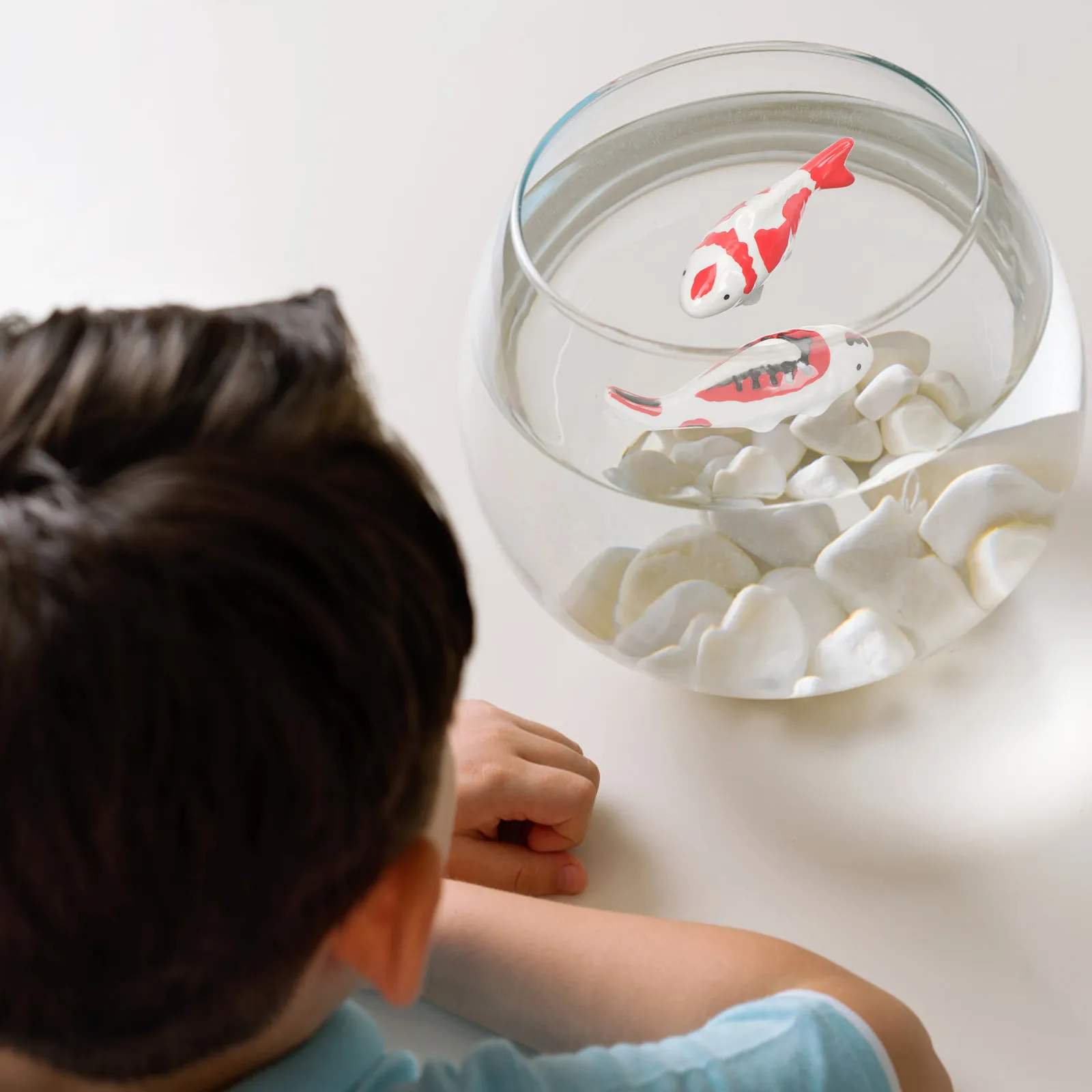 

Набор из 3 керамических шаров-украшений: очаровательные плавающие статуэтки рыбок для аквариума, декор для дома и ландшафтного дизайна