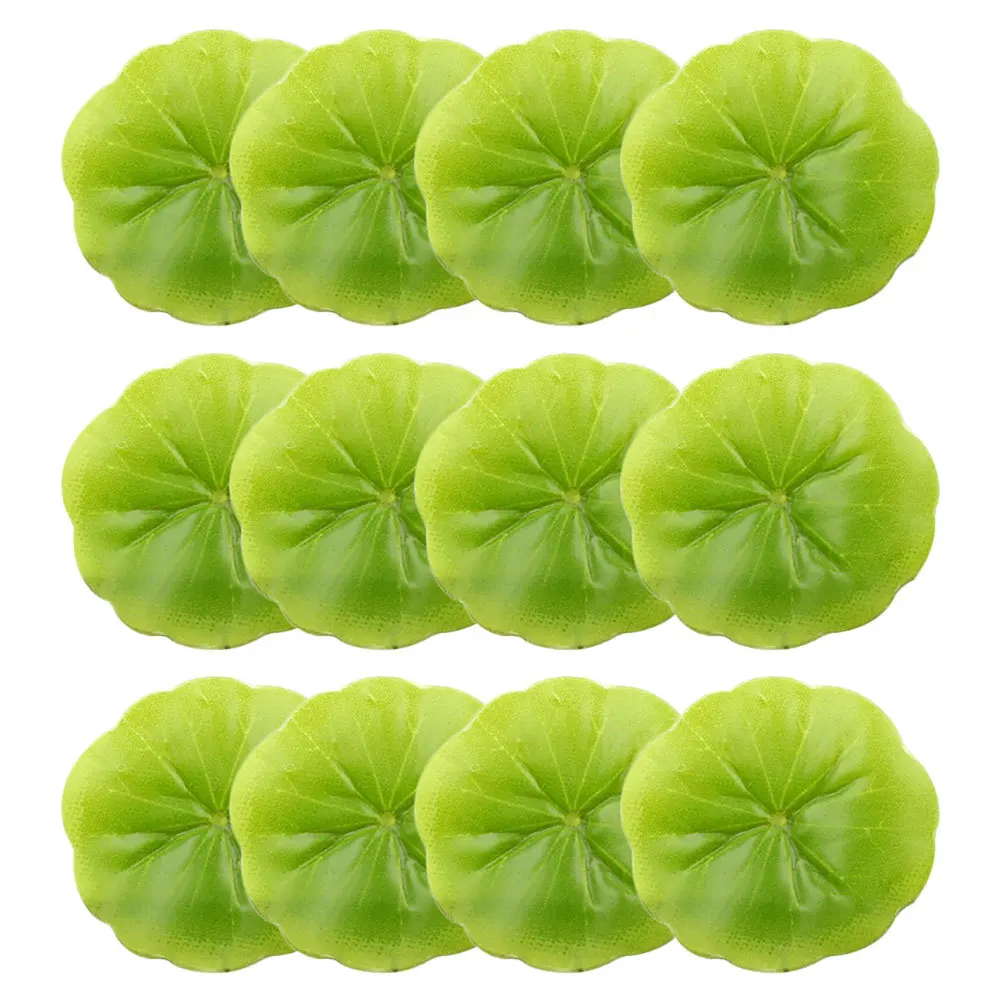 

30Pcs Simulate Lotus Leaves 6cm Artificial Floating Pond Plant Decoration Aquarium Fish Pond Scenery Water Floating Decor