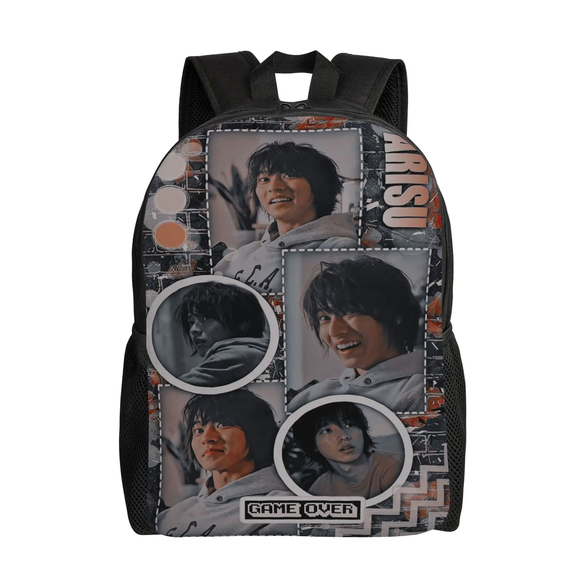 

Arisu Backpack Outdoor High School Hiking Travel Alice In Borderlands Daypack for Men Women Laptop Computer Shoulder Bag