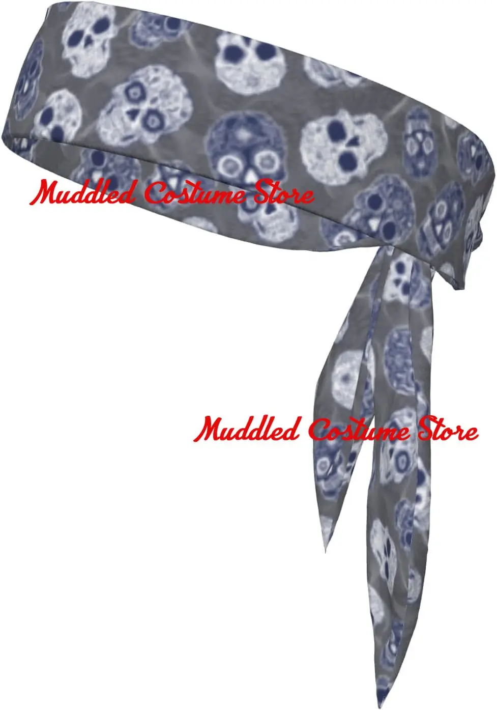 

Спортивная повязка на голову с черепом, бандана, спортивная повязка для бега, эластичная регулируемая спортивная повязка на голову, повязка на голову для тенниса