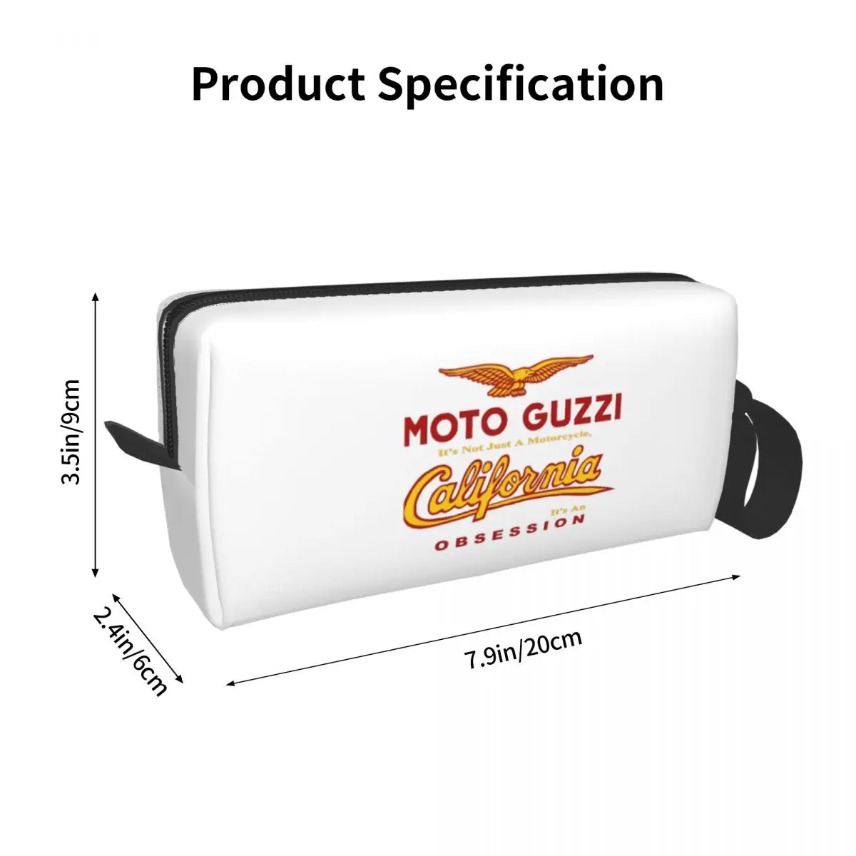 Bolsa de maquillaje para Moto Guzzi Motor California 1100 Obsession, bolsa de cosméticos de viaje para hombres y mujeres, bolsa de aseo, organizador de accesorios