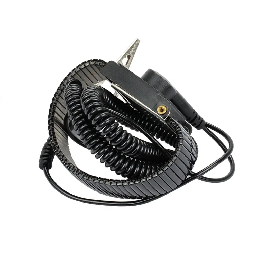 Electronic Black Bracelet Electricity Grounding Discharge ESD Anti Static Band Wrist Strap