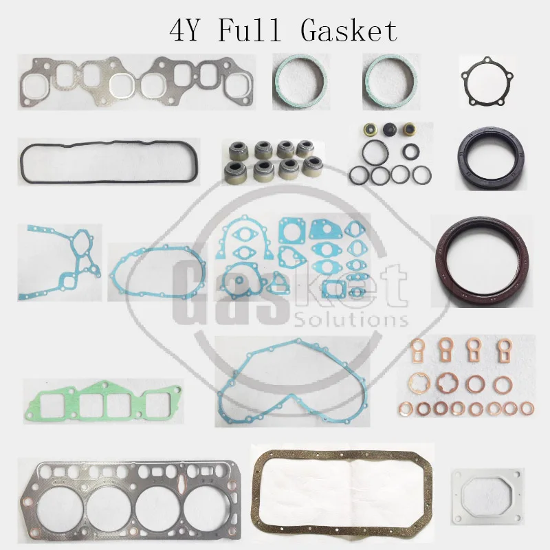 4Y 4Y-6F 4Y-5F 4Y-7F 4Y-8F Engine Full Gasket Kit For Toyota 5FG 7FG 6FG 8FG  Forklift Truck 04111-20230-71