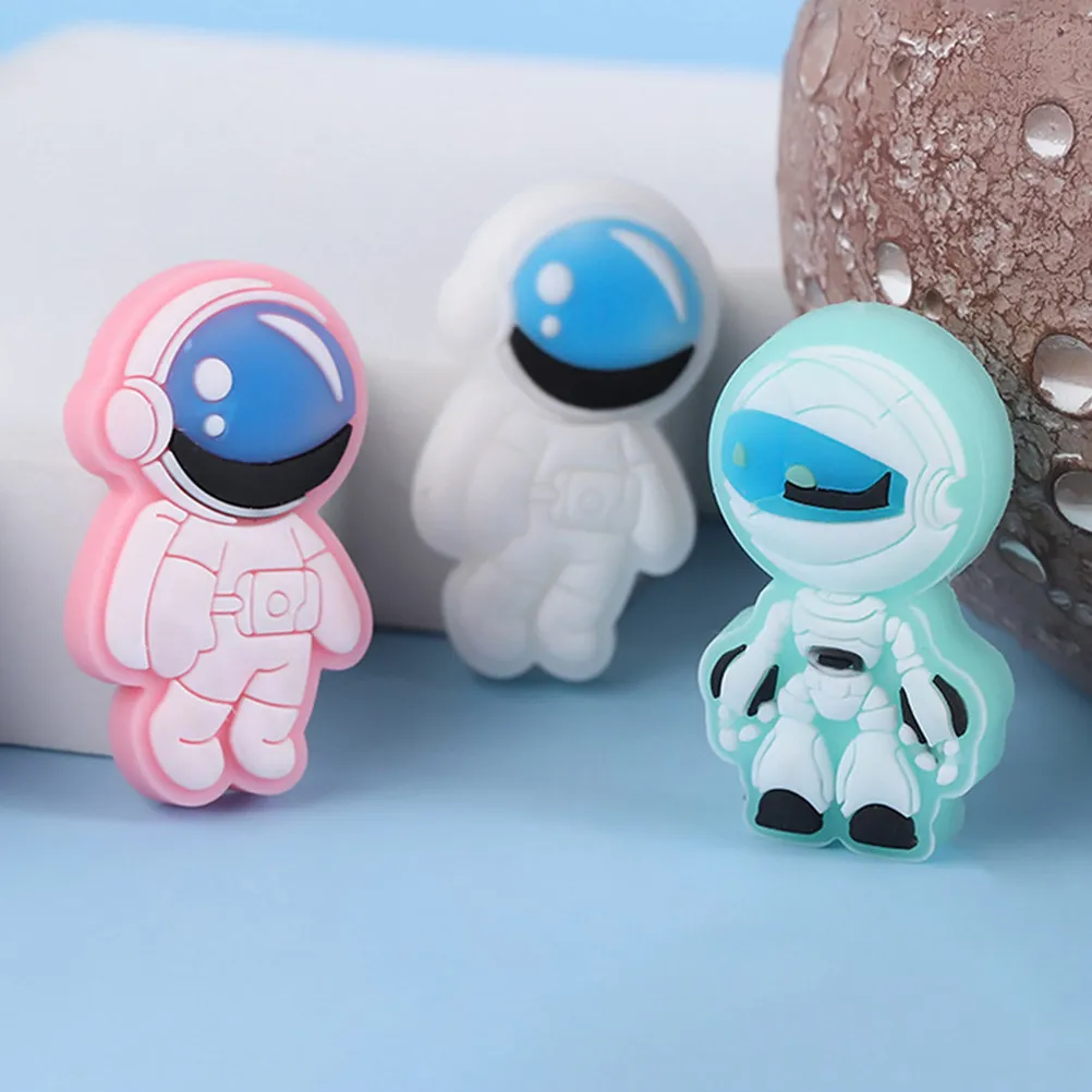 

6 шт. милых мини-ластиков в виде космонавтов, белые, забавные, для творчества