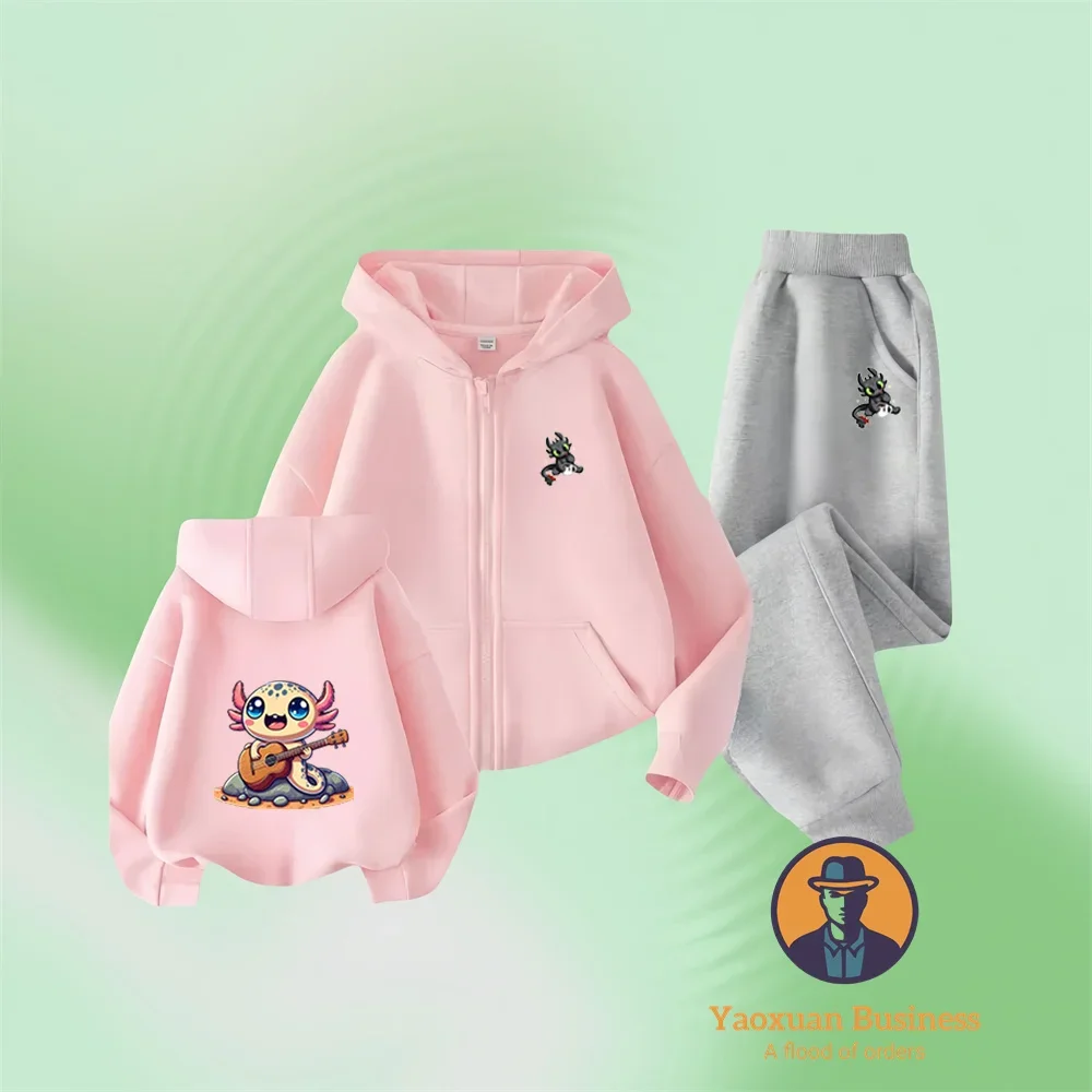 

Дети «Как приручить дракона» Осенне-весенняя толстовка с капюшоном для мальчиков и девочек + штаны Комплект из 2 предметов Детский комплект повседневной одежды