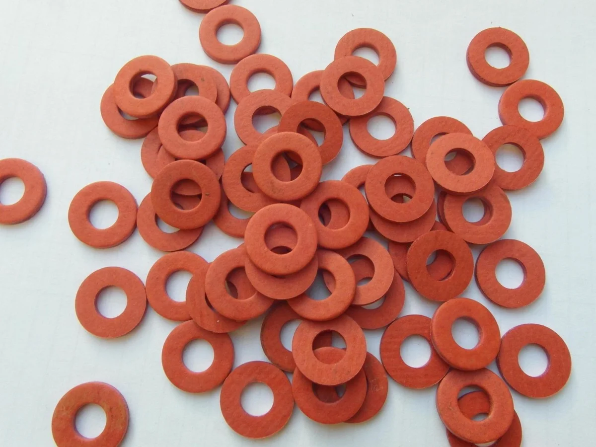 

100 pcs Pressure gauge red steel paper gasket 2.5mm insulated red steel paper gasket red meson steel paper sealing gasket