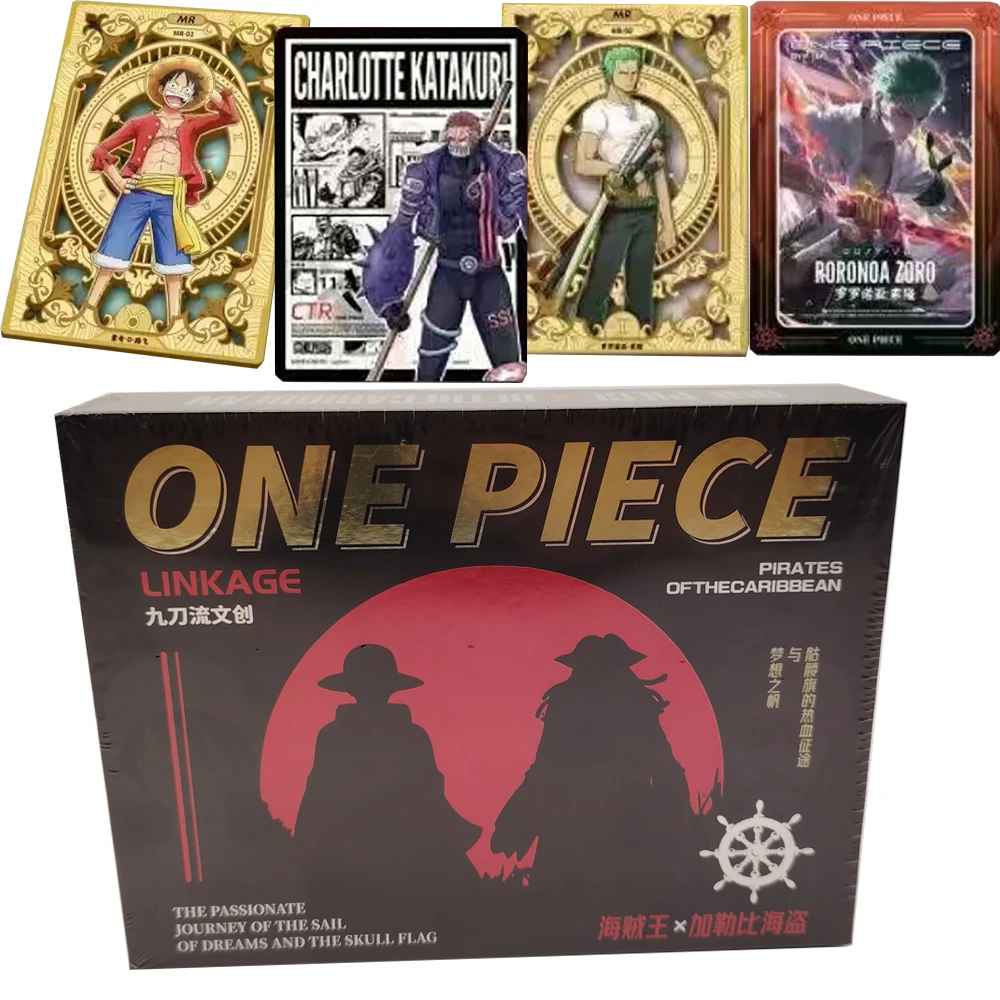 One Piece Pirates of The Caribbean Collection Card Fans' Favorite Youth Adventure Anime High-definition Characters Puzzle Cards
