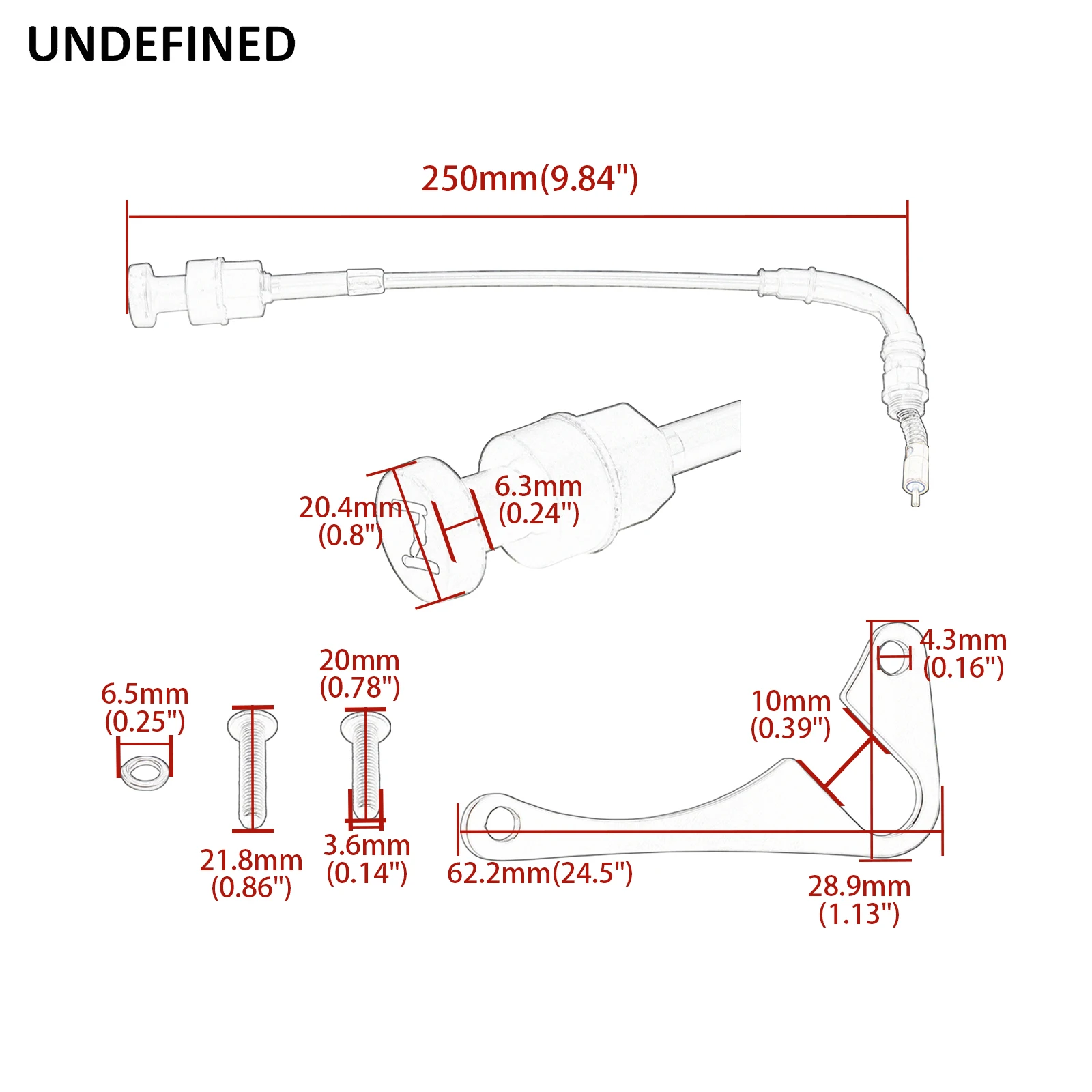 Motorcycle  Idle adjustment Carburetor Choke Cable 27421-99C Black For Harley  Sportster XL883 XL1200 XLH1200 CV40 Big Twin Dyna