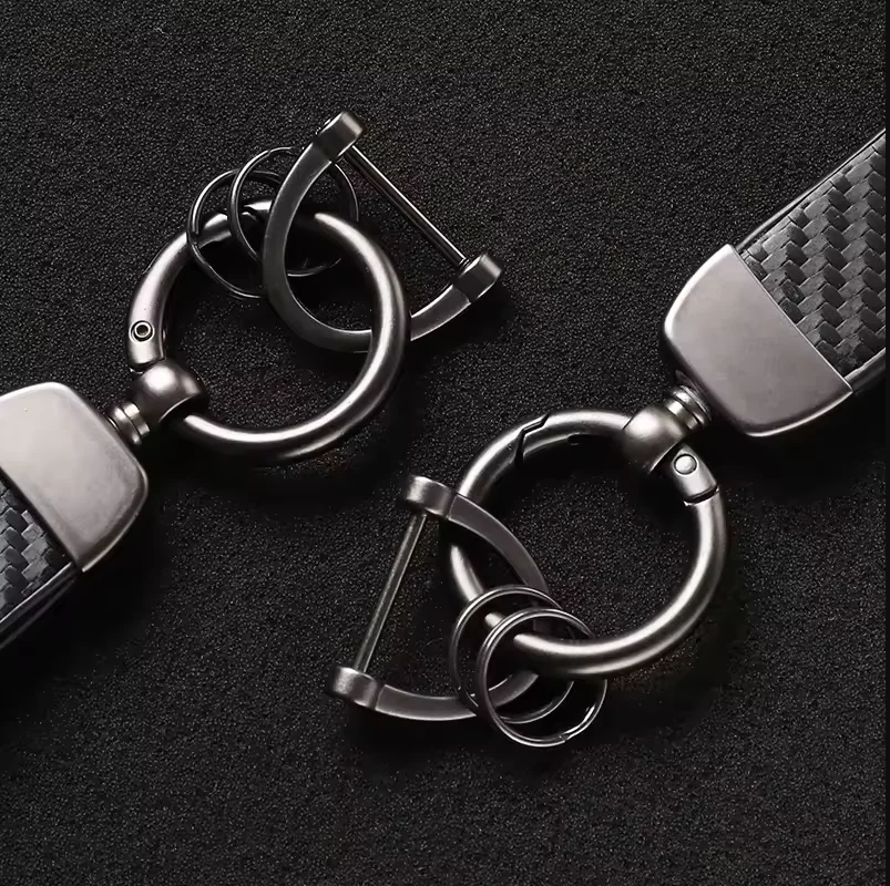 Carbon Fiber Leather Keychain Car Keychain Horseshoe Buckle Jewelry For BMW M E30 E39 E46 E90 E93 E60 F10 M5 M6 M7 X4 X5 X1 view 5