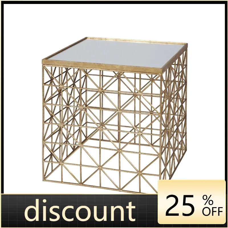 LMM light luxury wrought iron creative side table/villa hotel model room restaurant designer main file coffee table