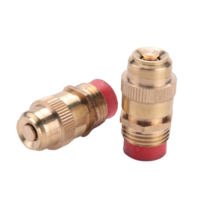 10Pcs 1/2 inch Adjustable Sprinkler Middle Distance Sprinkler Brass Nozzle Garden Lawn Irrigation Watering Fittings