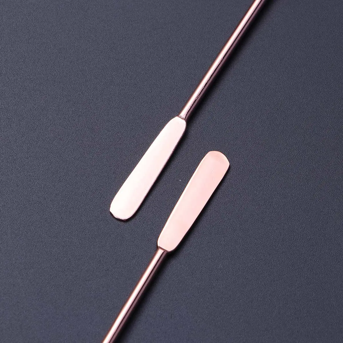 5Pcs Stainless Steel Flat Round Bead Martini Picks Fruit Stick Set for Brandied Cherries Stirring Coffee Milk