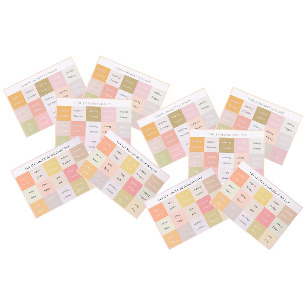 

10 Sheets Bible Dividers Tabs Adhesive Index Stickers for Fast Bible Navigation Study Ready Labels Small Page Markers Premium