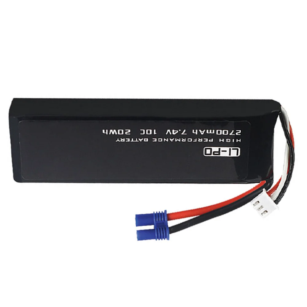 7.4V 2700mAh lipo battery for Hubsan H501C H501S X4 RC Quadcopter Drone spare parts 7.4V high capacity EC2 Plug 10C 20WH battery