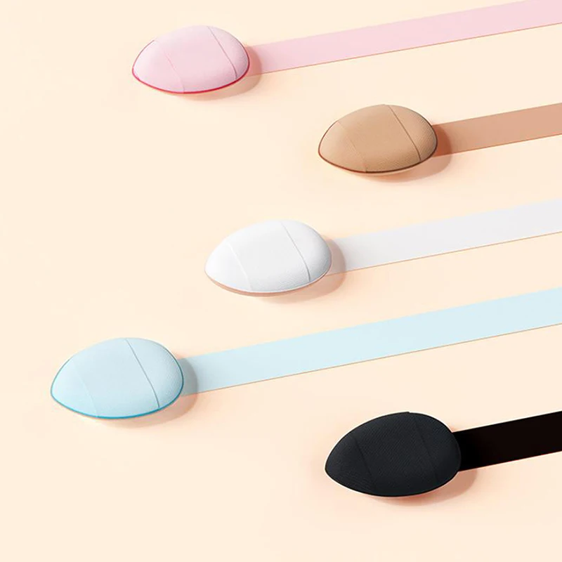 Fundação pequena almofada de ar em pó esponja rosto corretivo bb creme aplicador cosmético ferramentas de maquiagem mini dedo puff