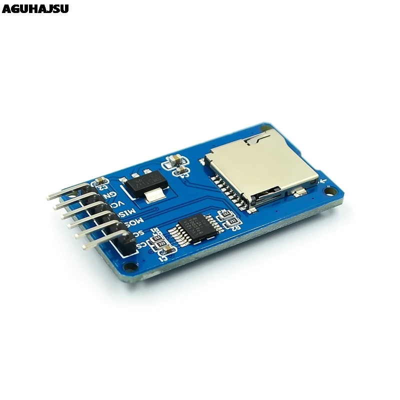 マイクロSDカードリーダーモジュール,ミニカード,arduino用のレベル変換チップ付きspiインターフェイス,1個/ロット