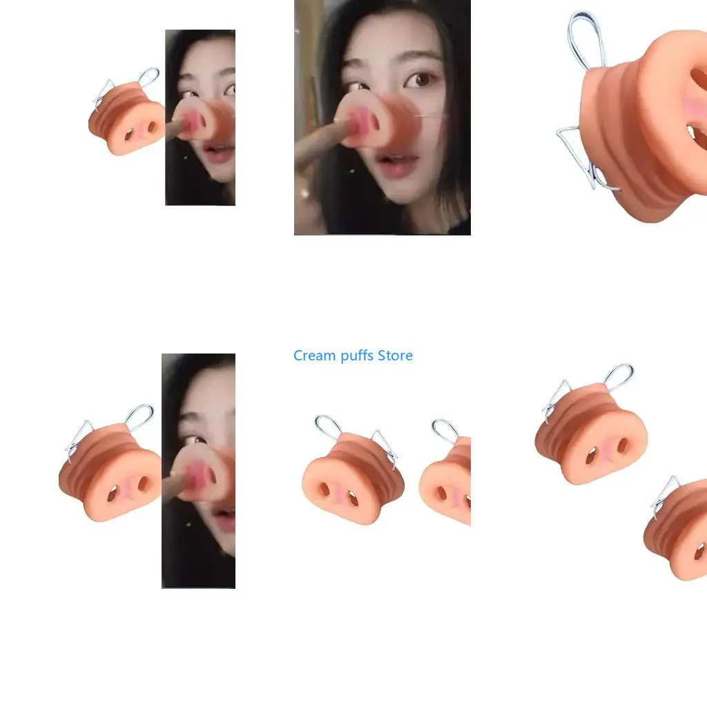 50LE 2Pieces Pig Noses Novelties Pig Snout Cosplay Mask with Elastic Band for Kids Adult Halloween Birthday Party Supplies