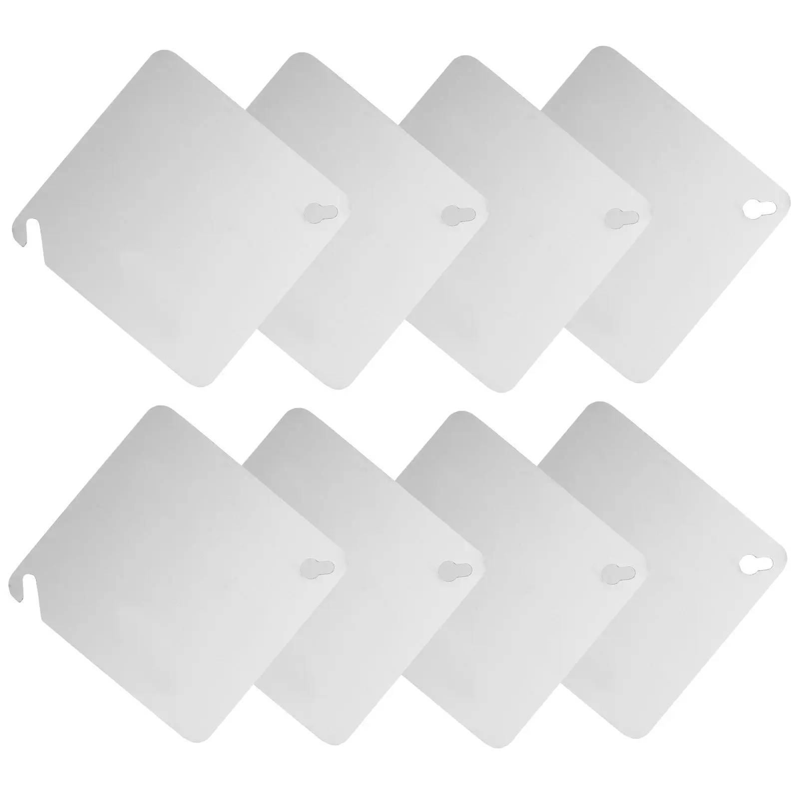 8Pcs Metal Electrical Box Wall Blank Plate Cover Square Outlet Faceplate Easy Installation Junction Panels
