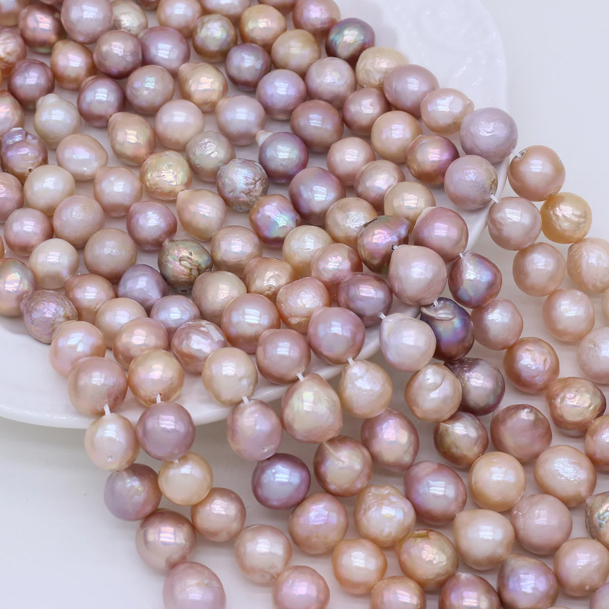 Natural Freshwater Pearl Baroque Pearl Beaded Irregular Spaced Loose Beads for Jewelry Making DIY Necklace Bracelet Accessories