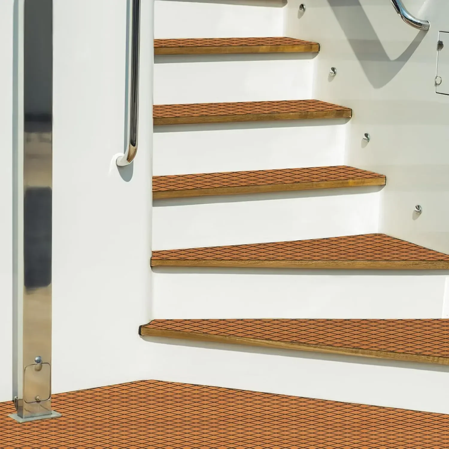 Mata podłogowa z pianki EVA imitująca teak do łodzi i jachtów, antypoślizgowa, morska, dywanik na pokład łodzi i jachtu, 239x89cm