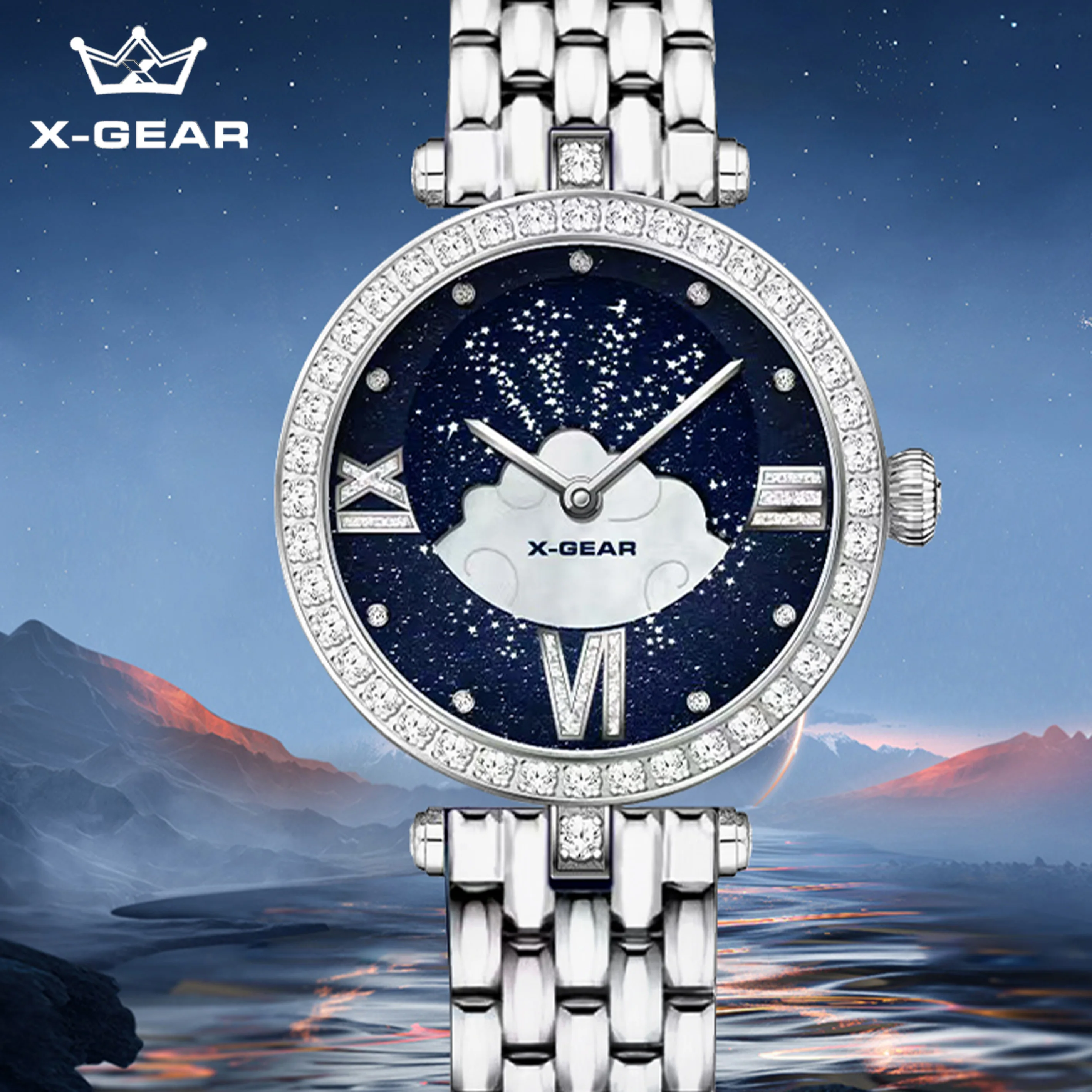 Luxury Watch Gift For Her - X-GEAR Luxury Women's Quartz Watch Stainless