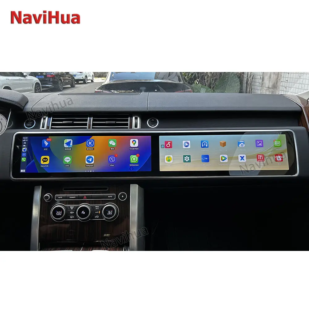 

15.5'' Car Radio For Land Rover Range Rover Sport L494 Dual Screen Car Radio GPS Navigation Car Stereo DVD Player Carplay