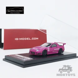 IG 1:64 Mazda RX-7 (FC3S) RE Amemiya Matte Purple Metallic  Diecast Model Car