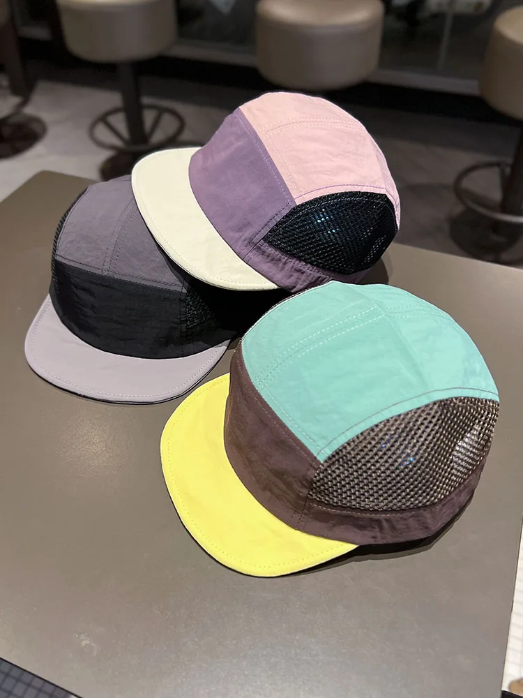 

Qui Dry Breathable Me Soft Brim Baseball Cap Dopane Color Blo ex Summer Outdoor Sun Protection ort Brim Hat