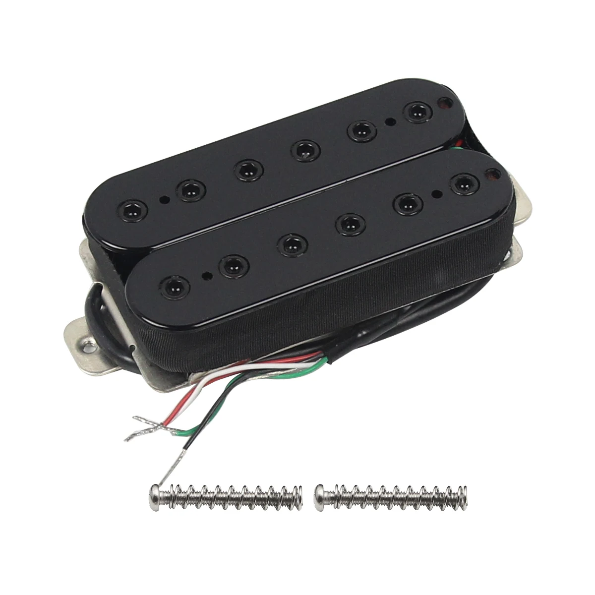 FLEOR 1pcs 12-Adjustable Pole Pieces Humbucker Pickup Alnico 5 Electric Guitar Pickup Black Neck or Bridge Pickup Choose