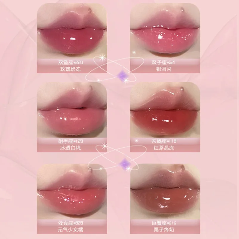 Lishu Lip Gloss Mirror Waterlight Lipstick Moisturizing Glitter Lip Balm Crystal Solid Lip Glaze